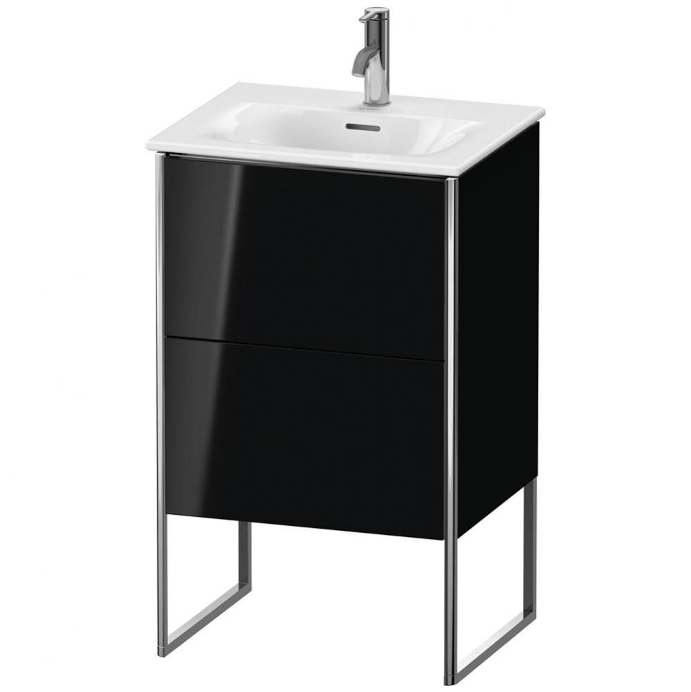 Duravit XSquare Two Drawer Floorstanding Vanity Unit Black