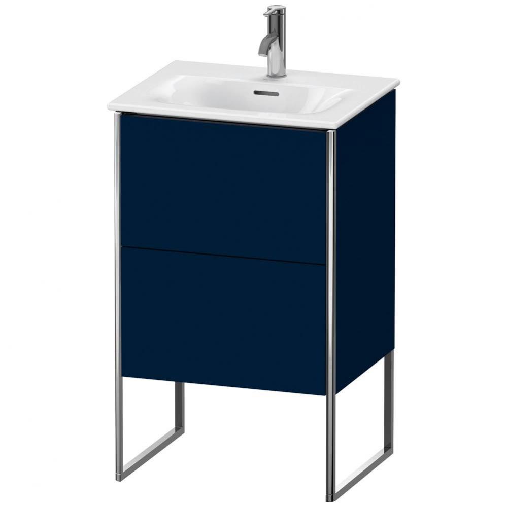 Duravit XSquare Two Drawer Floorstanding Vanity Unit Midnight Blue