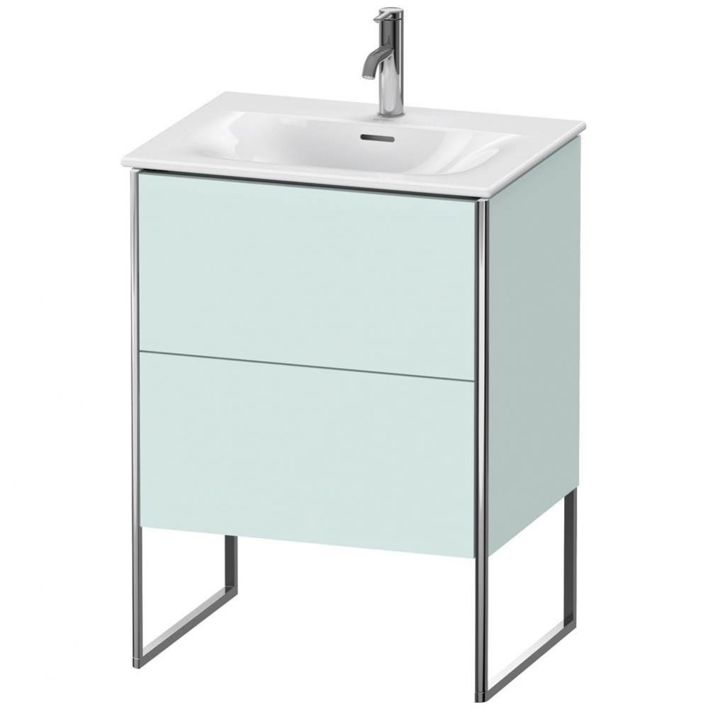 Duravit XSquare Floor Standing Vanity Unit  Light Blue Matte