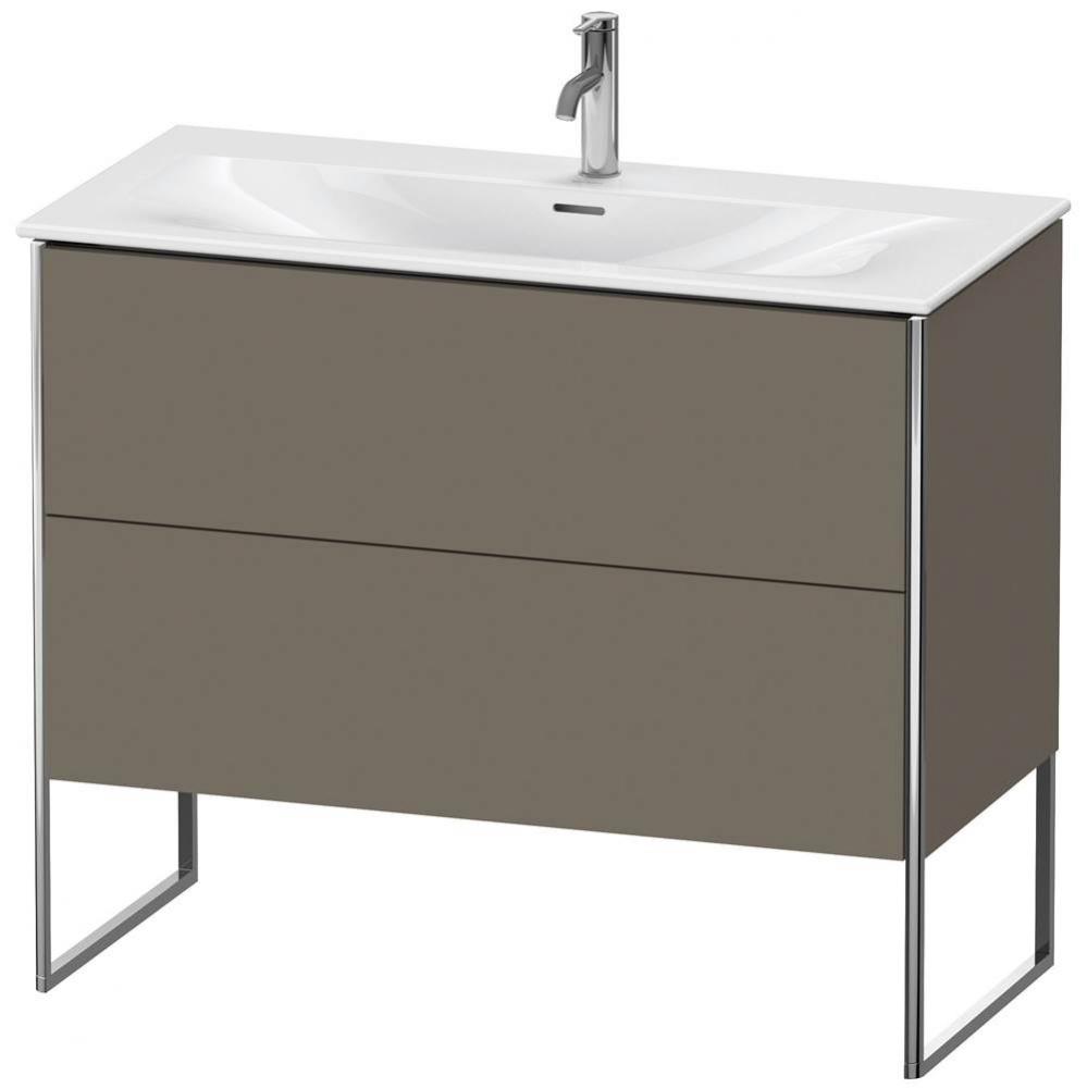 Duravit XSquare Floor Standing Vanity Unit  Flannel Gray Satin Matte