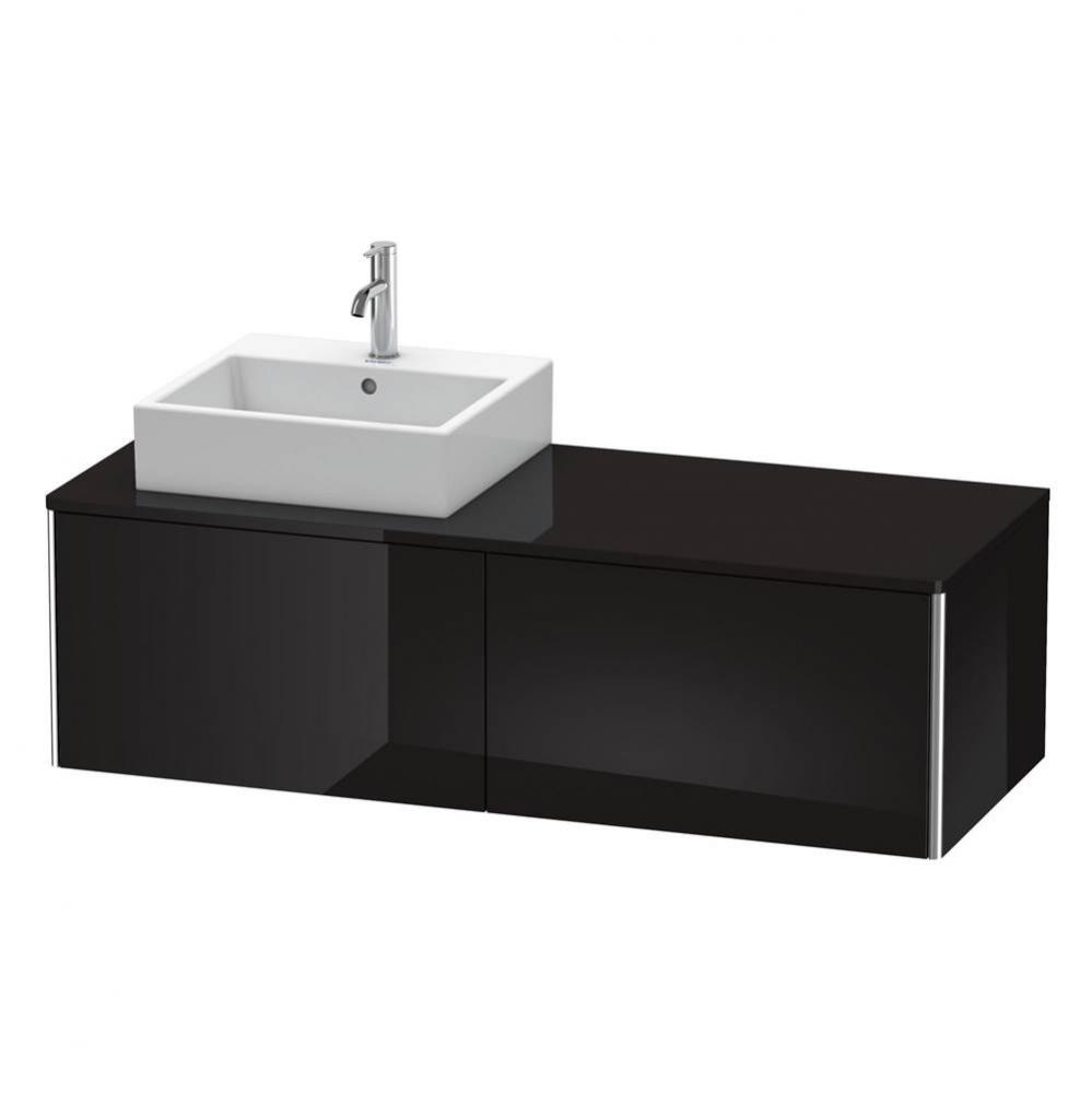 Duravit XSquare Two Drawer Vanity Unit For Console Black