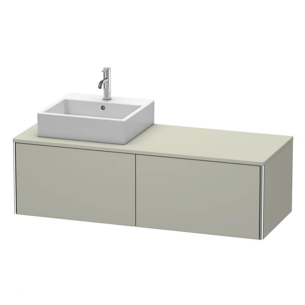 Duravit XSquare Two Drawer Vanity Unit For Console Taupe