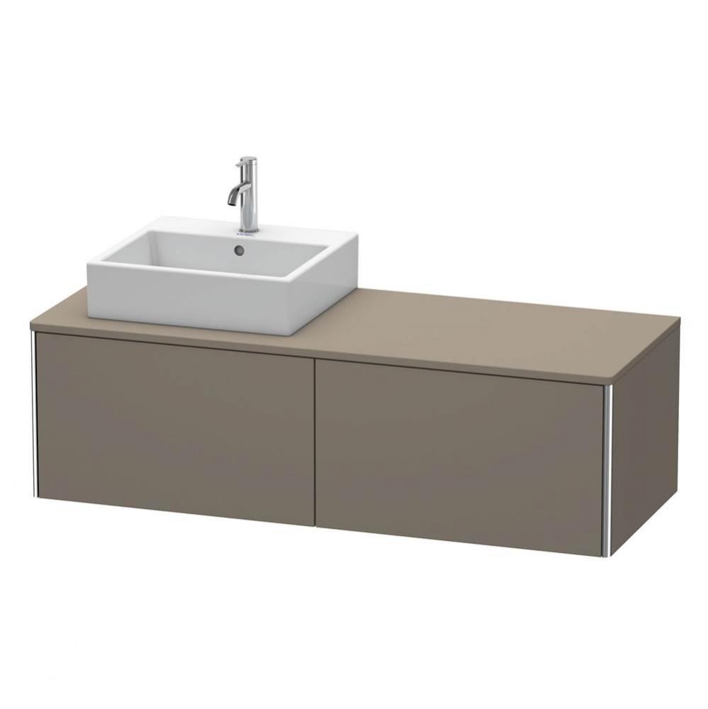 Duravit XSquare Two Drawer Vanity Unit For Console Flannel Gray