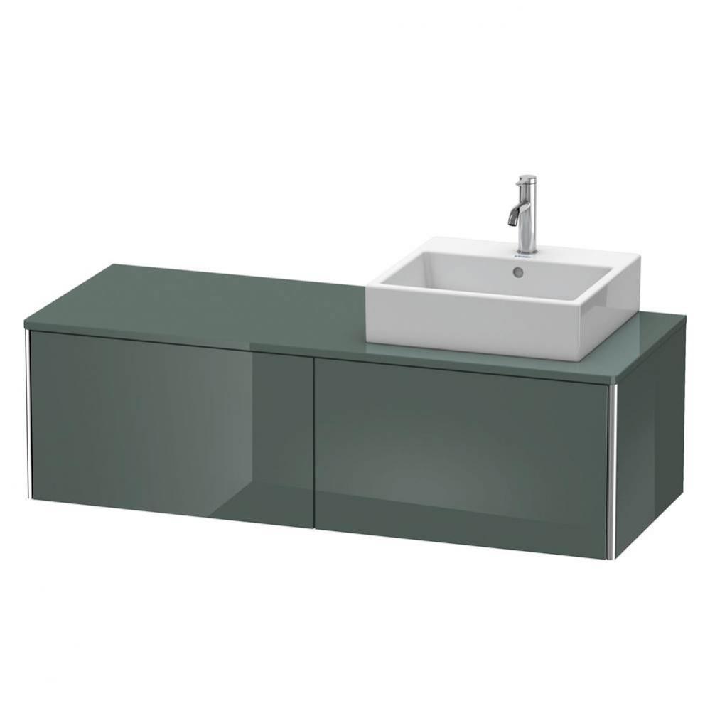 Duravit XSquare Two Drawer Vanity Unit For Console Dolomite Gray