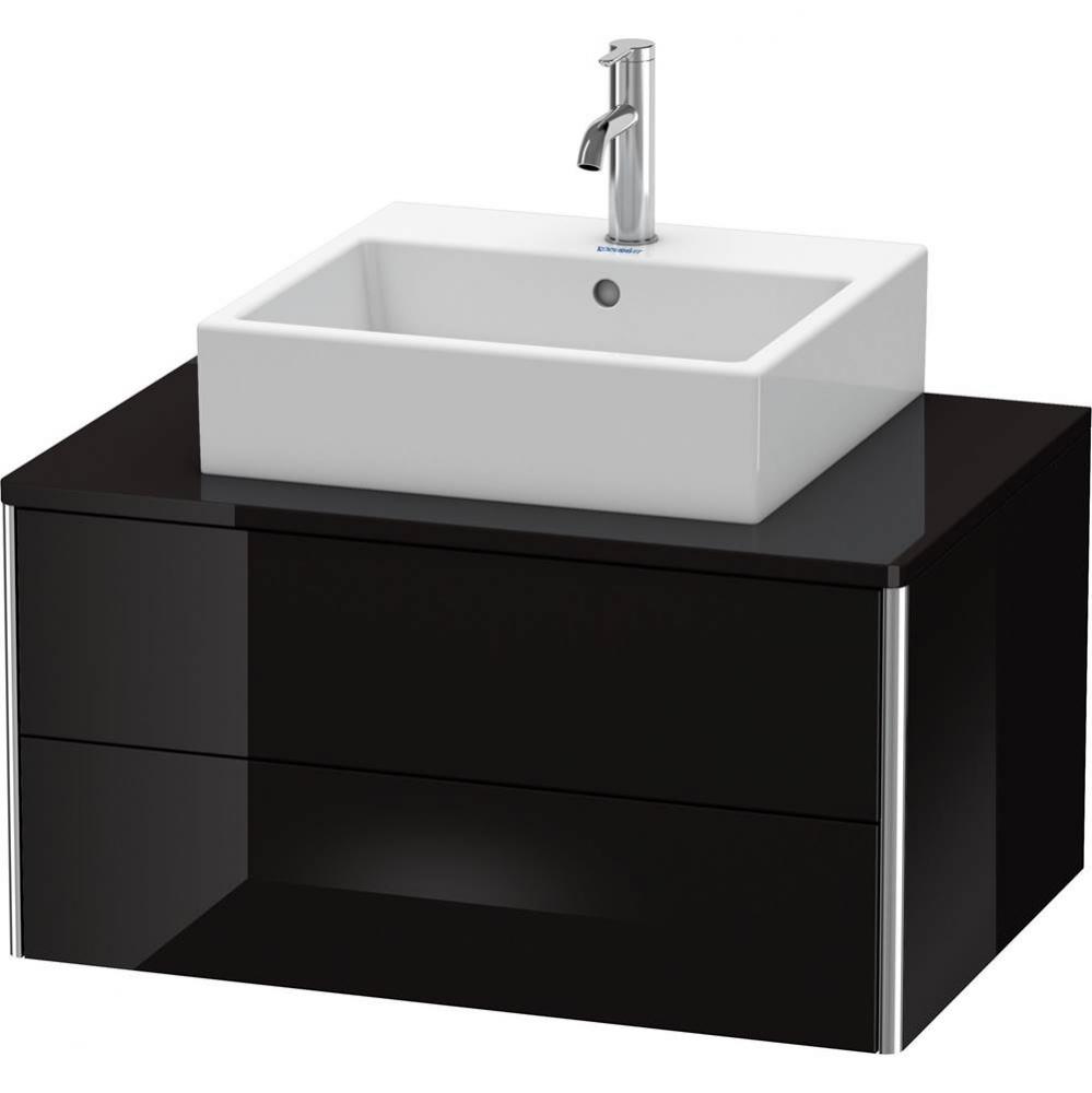 Duravit XSquare Two Drawer Vanity Unit For Console Black