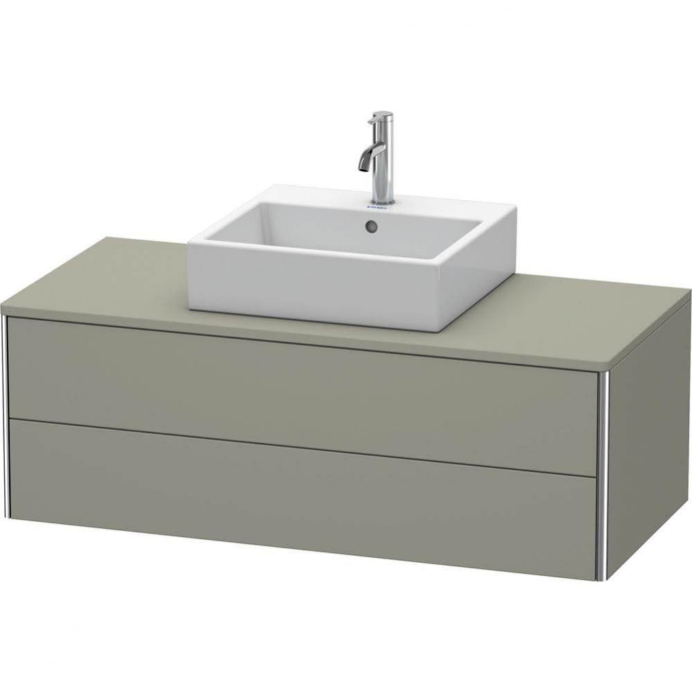 Duravit XSquare Two Drawer Vanity Unit For Console Stone Gray