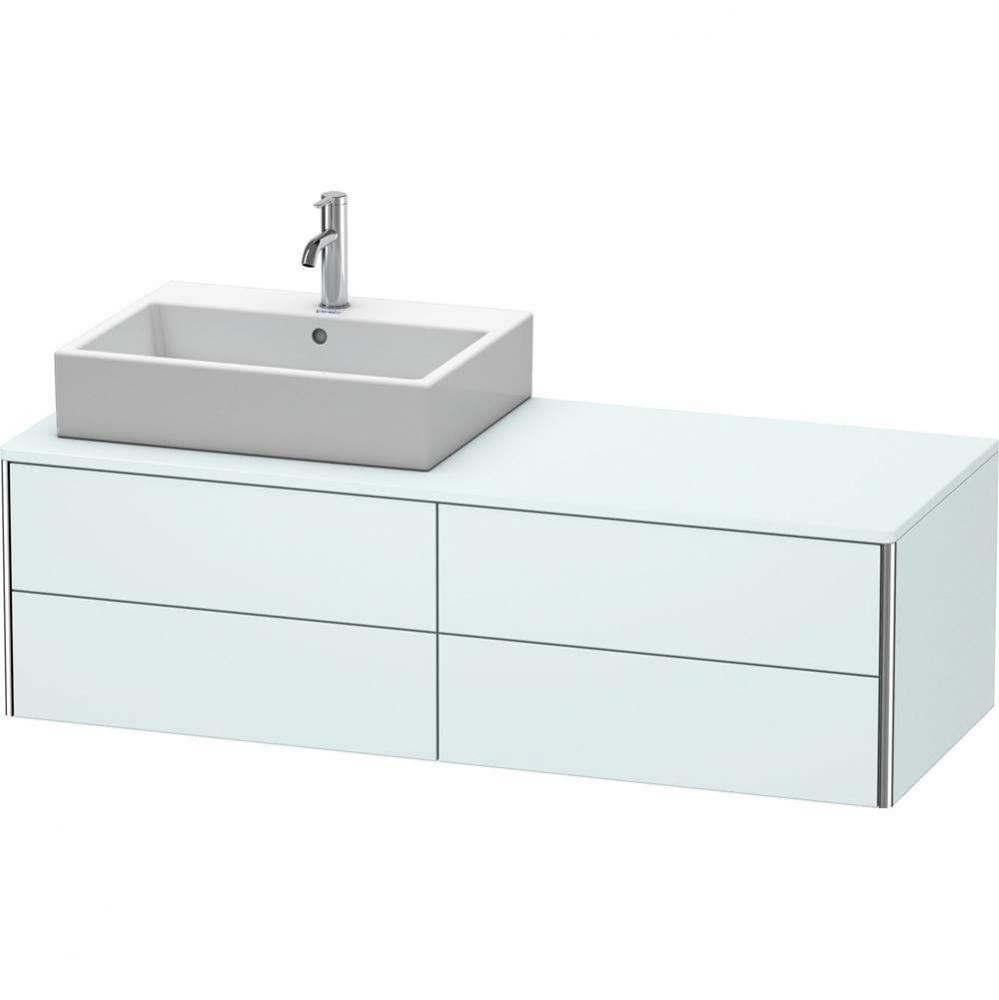 Duravit XSquare Vanity Unit for Console  Light Blue Matte