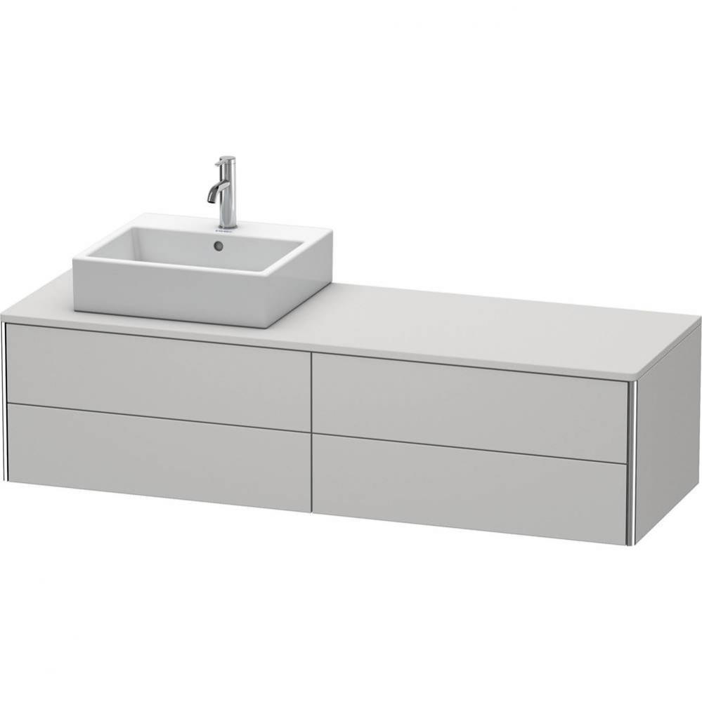 Duravit XSquare Four Drawer Vanity Unit For Console Nordic White