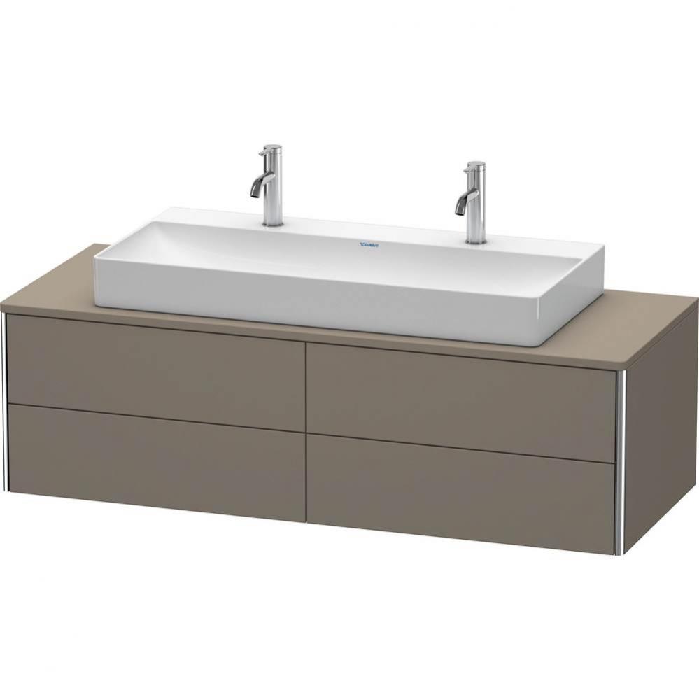 Duravit XSquare Four Drawer Vanity Unit For Console Flannel Gray