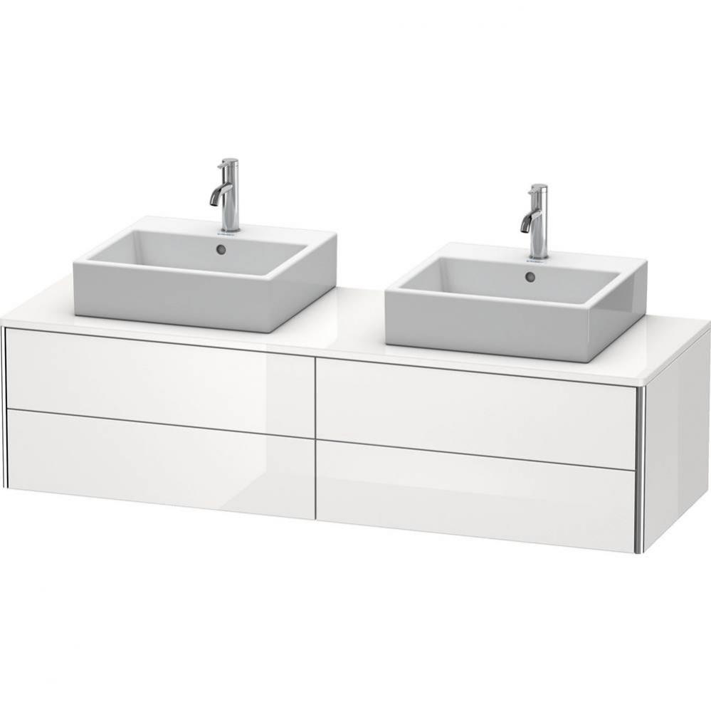 Duravit XSquare Four Drawer Vanity Unit For Console White