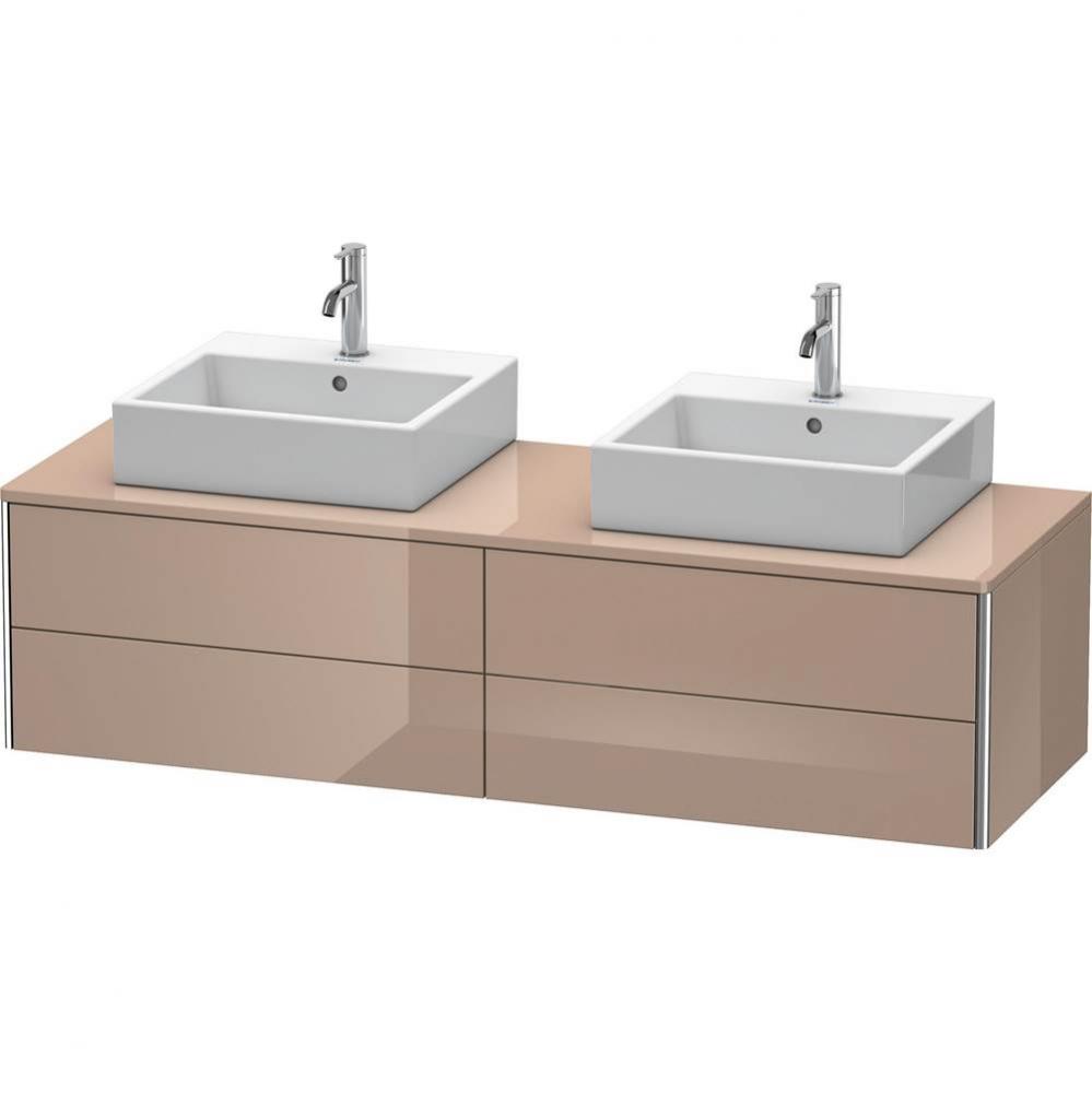 Duravit XSquare Four Drawer Vanity Unit For Console Cappuccino