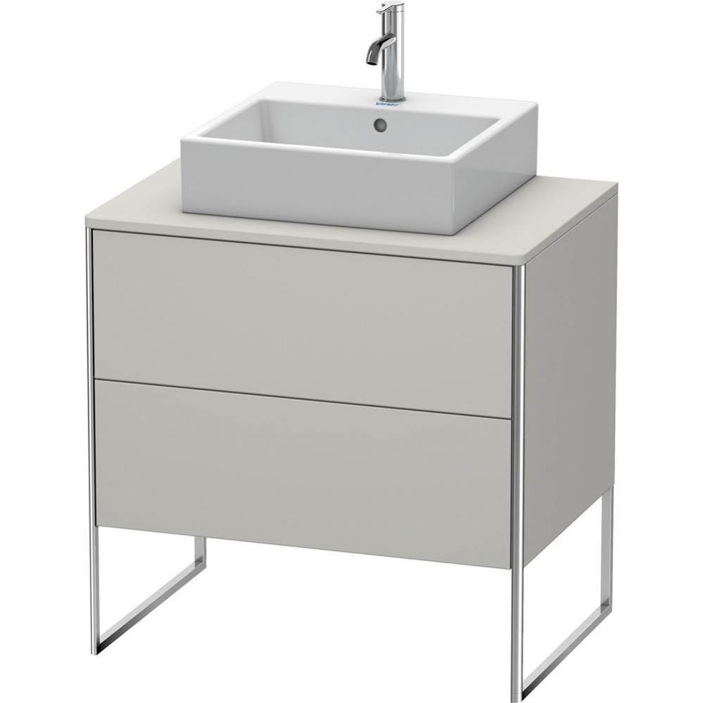Duravit XSquare Two Drawer Vanity Unit For Console Concrete Gray