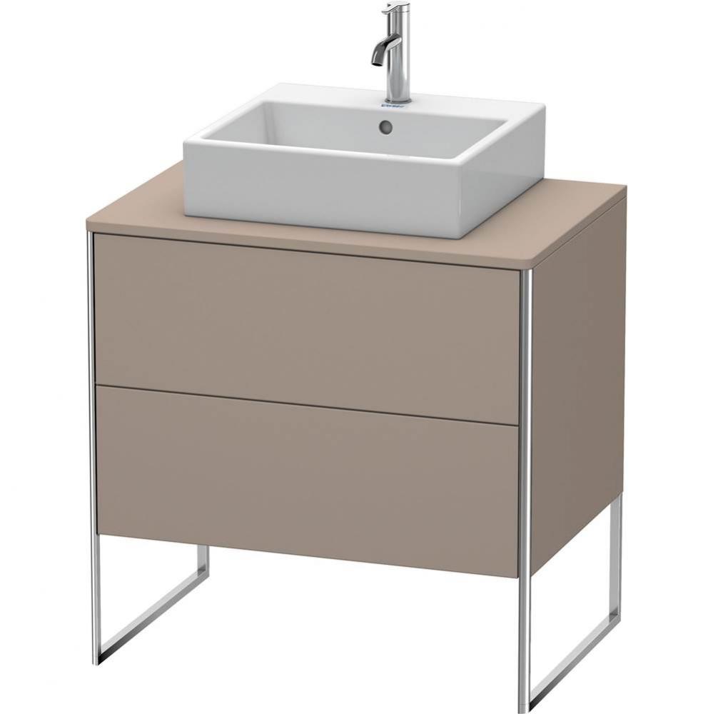 Duravit XSquare Two Drawer Vanity Unit For Console Basalt