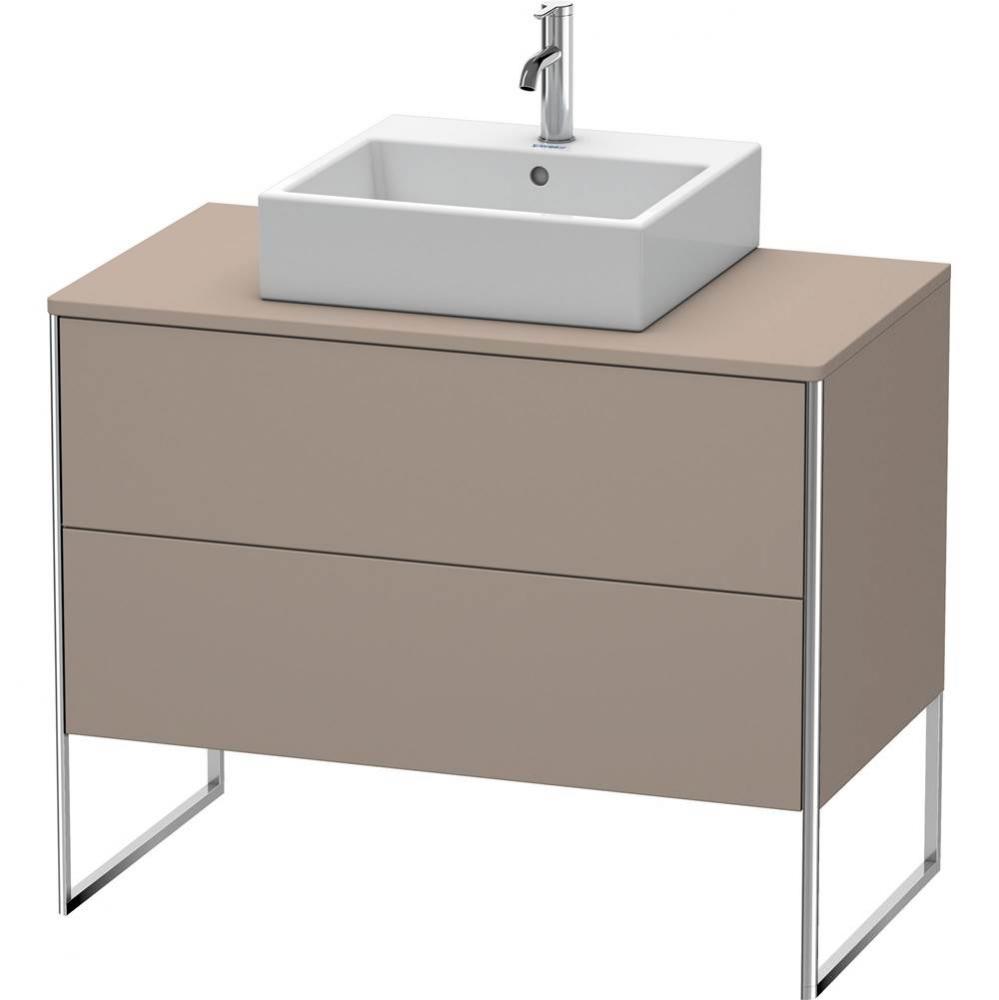 Duravit XSquare Two Drawer Vanity Unit For Console Basalt