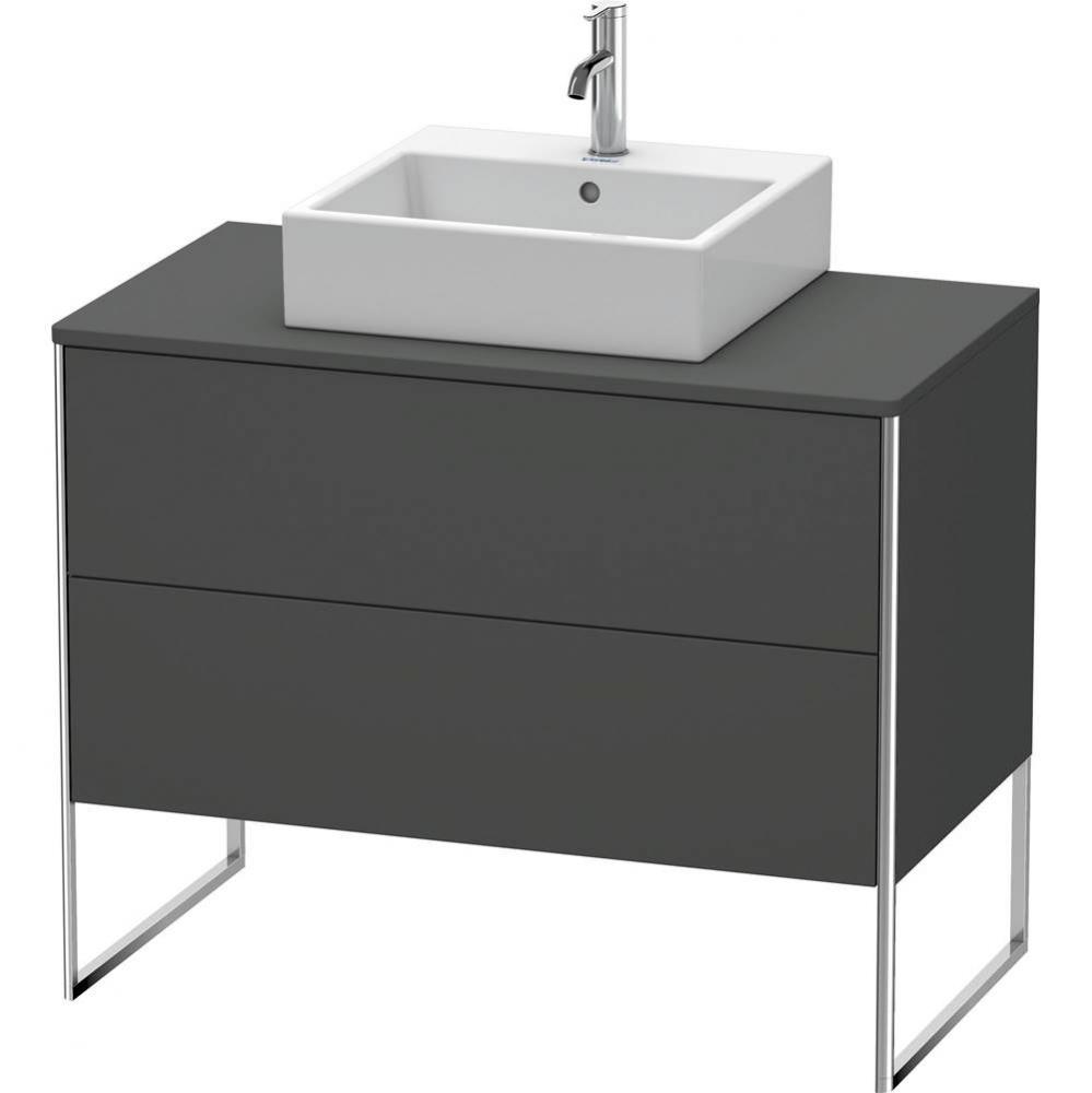 Duravit XSquare Two Drawer Vanity Unit For Console Graphite