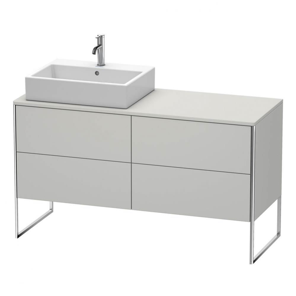 Duravit XSquare Four Drawer Vanity Unit For Console Concrete Gray