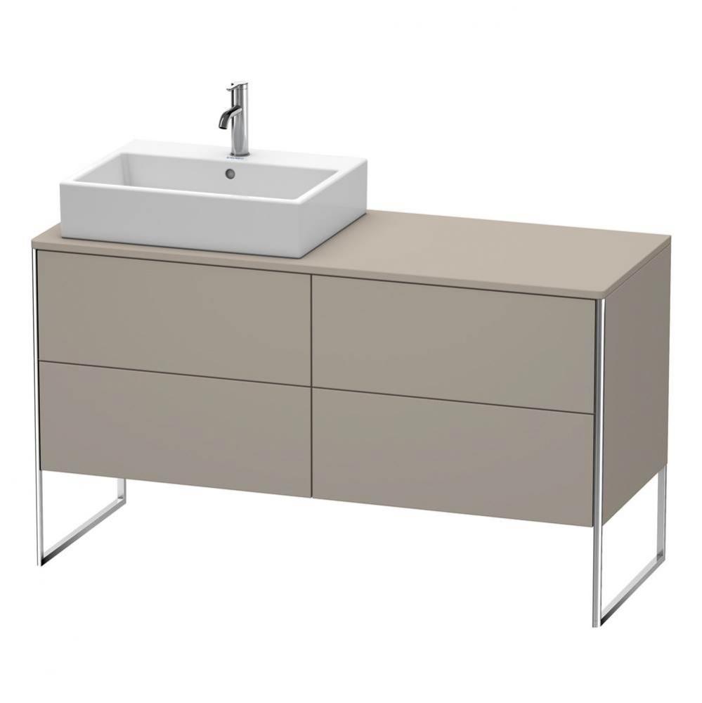 Duravit XSquare Four Drawer Vanity Unit For Console Basalt