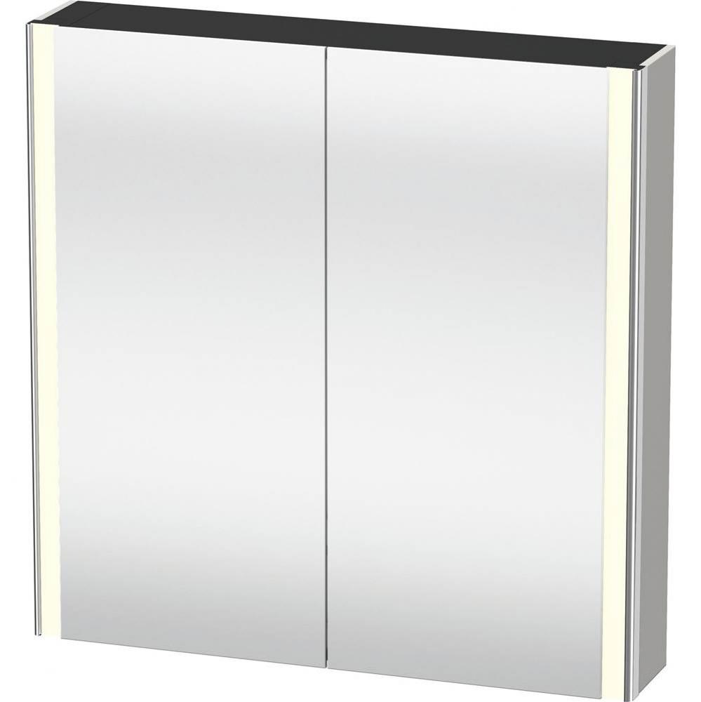 Duravit XSquare Mirror Cabinet with Lighting Concrete Gray