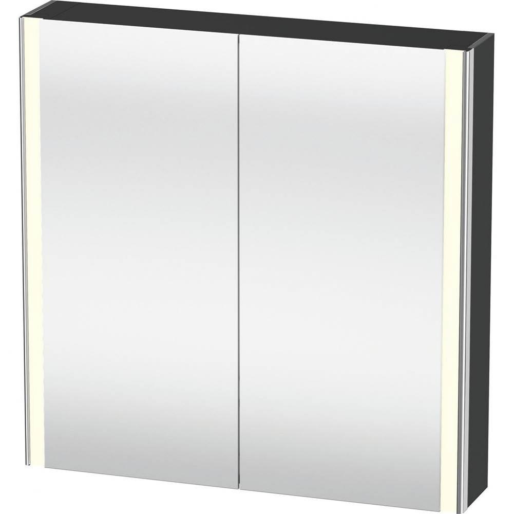 Duravit XSquare Mirror Cabinet with Lighting Graphite