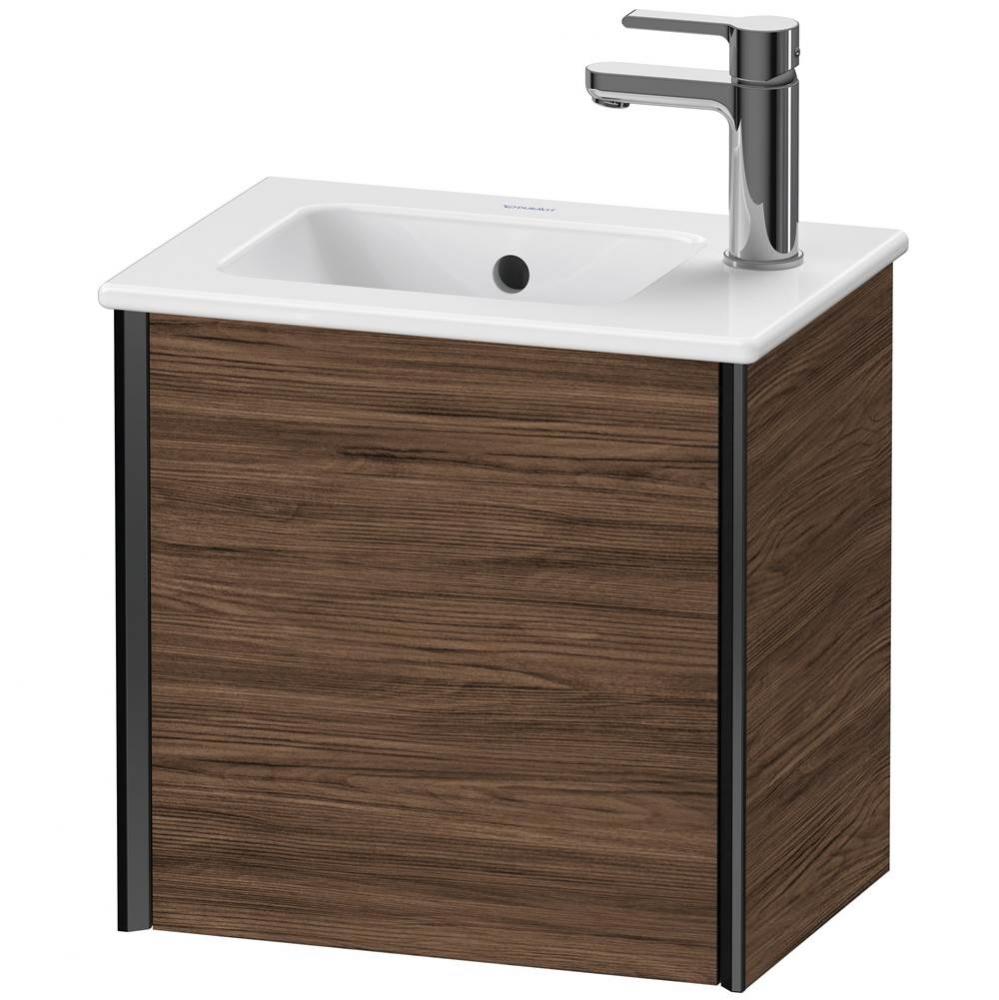 XViu One Door Wall-Mount Vanity Unit Walnut Dark