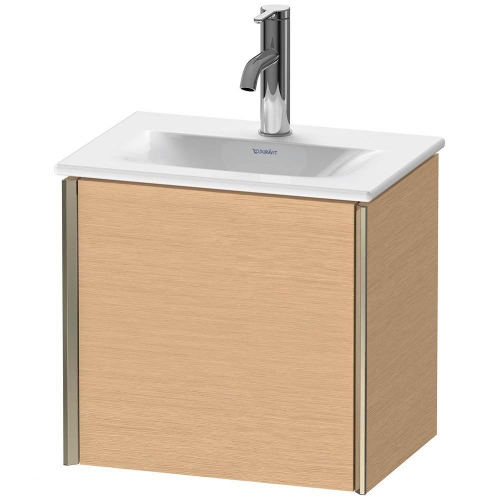 Duravit XViu One Door Wall-Mount Vanity Unit Brushed Oak
