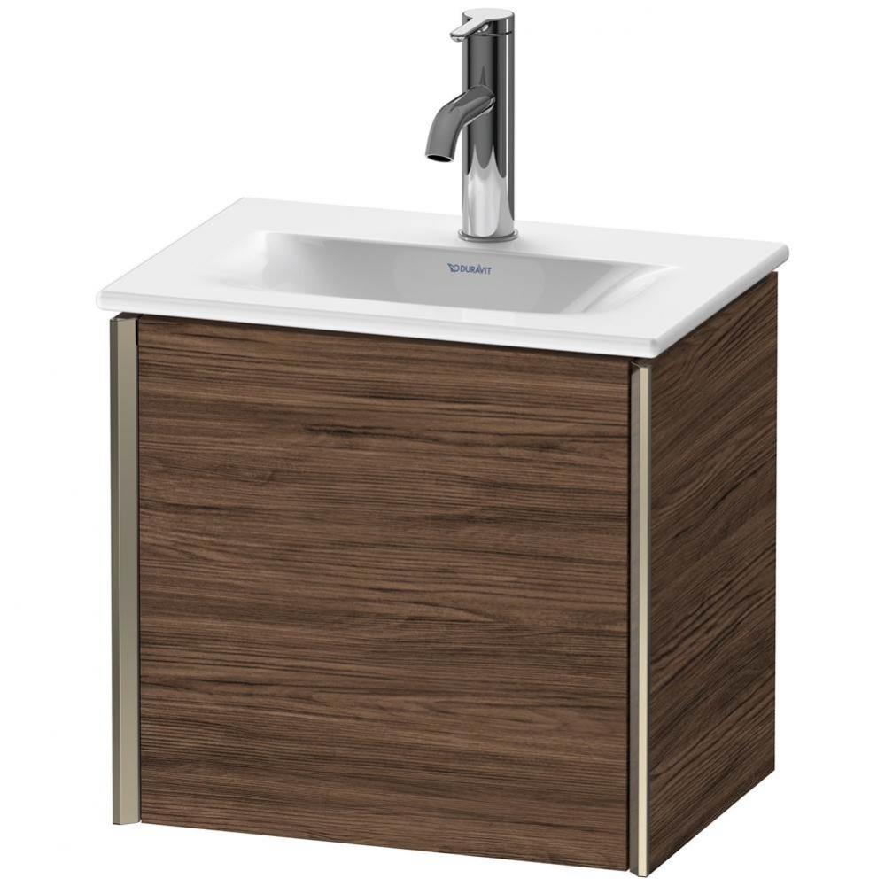 Duravit XViu One Door Wall-Mount Vanity Unit Walnut Dark