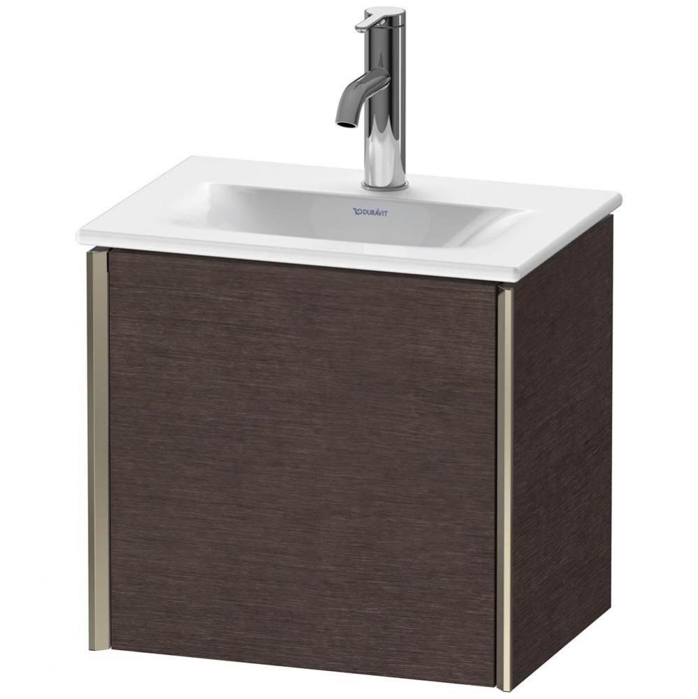 Duravit XViu One Door Wall-Mount Vanity Unit Dark Brushed Oak