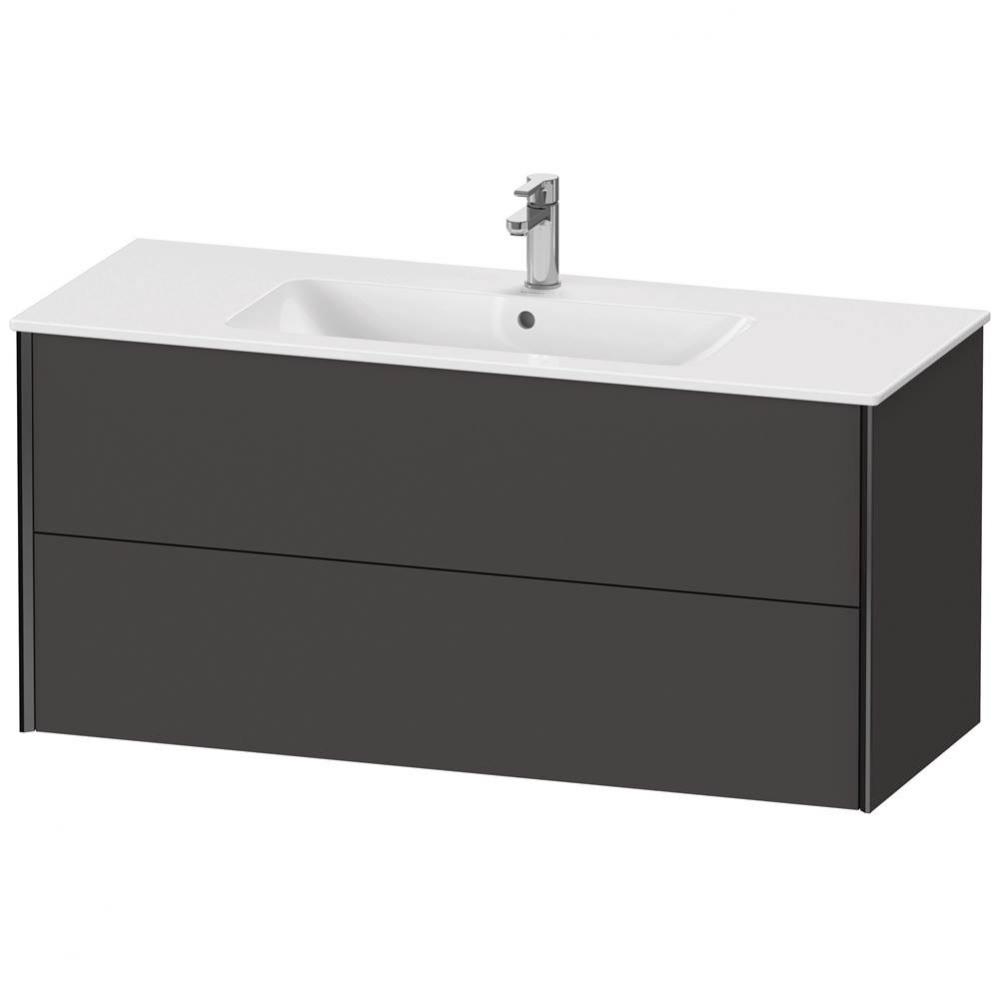 XViu Two Drawer Wall-Mount Vanity Unit Graphite