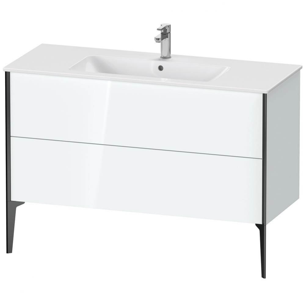 XViu Two Drawer Floorstanding Vanity Unit White