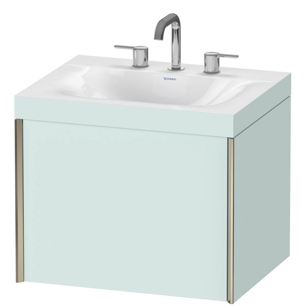 Duravit XViu C-Bonded Wall-Mounted Vanity  Light Blue Matte