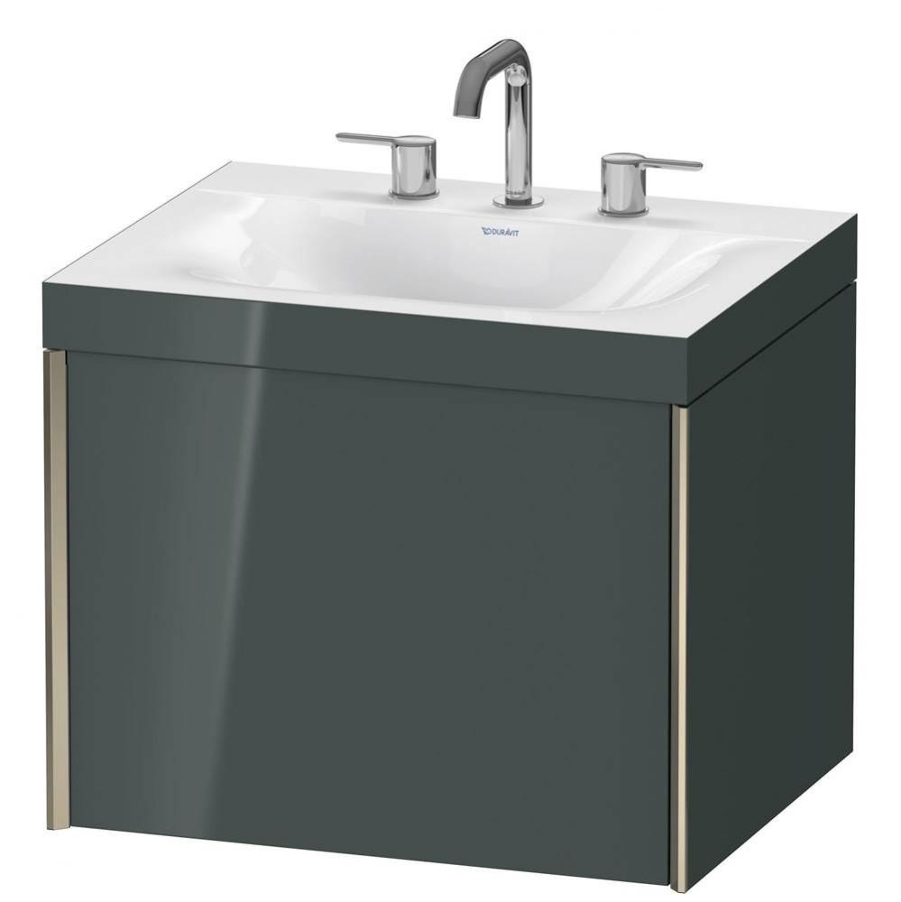 Duravit XViu C-Bonded Wall-Mounted Vanity  Dolomiti Gray High Gloss