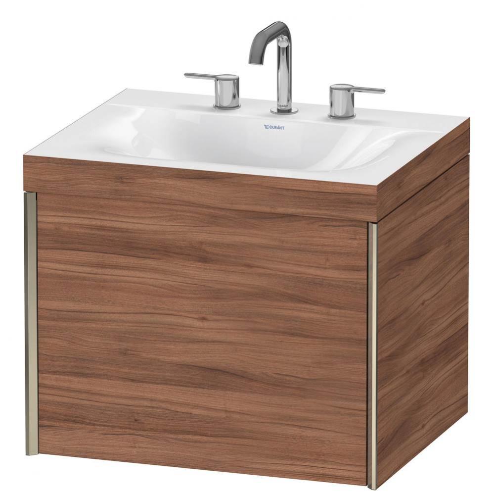 Duravit XViu C-Bonded Wall-Mounted Vanity  Natural Walnut