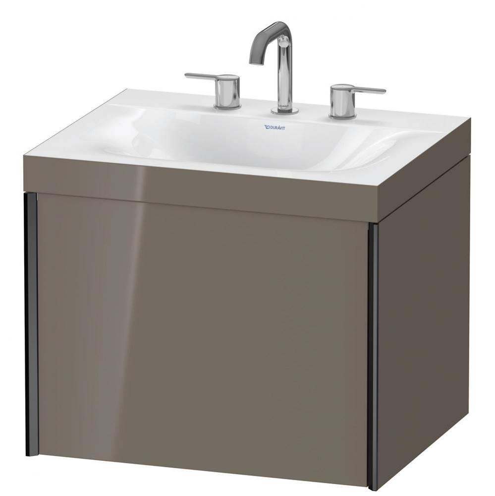 Duravit XViu C-Bonded Wall-Mounted Vanity  Flannel Gray High Gloss