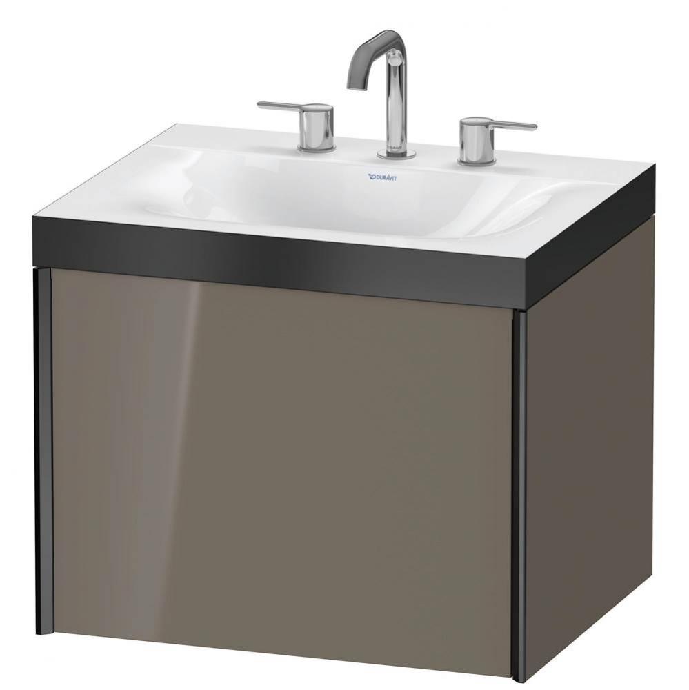 Duravit XViu C-Bonded Wall-Mounted Vanity  Flannel Gray High Gloss