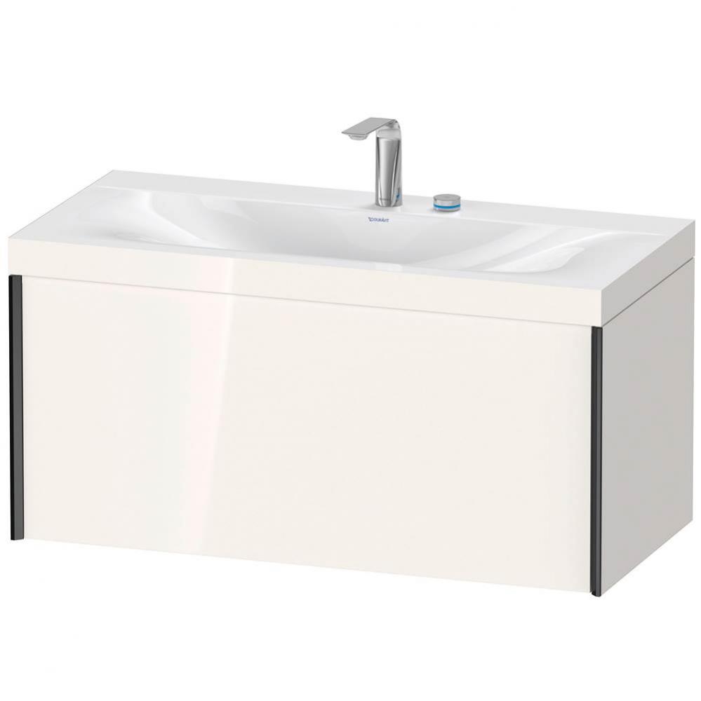 XViu One Drawer C-Bonded Wall-Mount Vanity Kit White