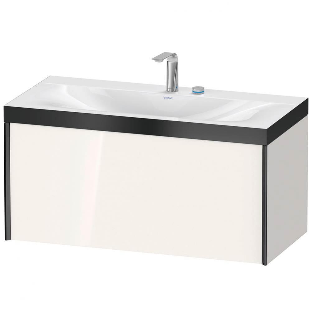 XViu One Drawer C-Bonded Wall-Mount Vanity Kit White