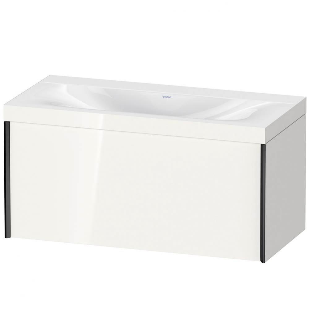 XViu One Drawer C-Bonded Wall-Mount Vanity Kit White