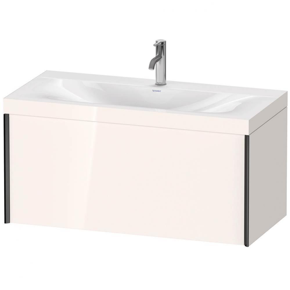 XViu One Drawer C-Bonded Wall-Mount Vanity Kit White