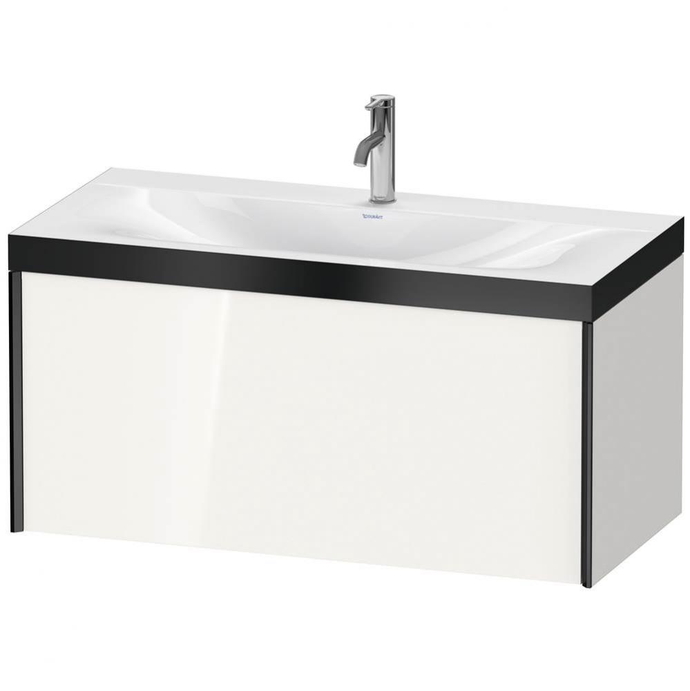 XViu One Drawer C-Bonded Wall-Mount Vanity Kit White