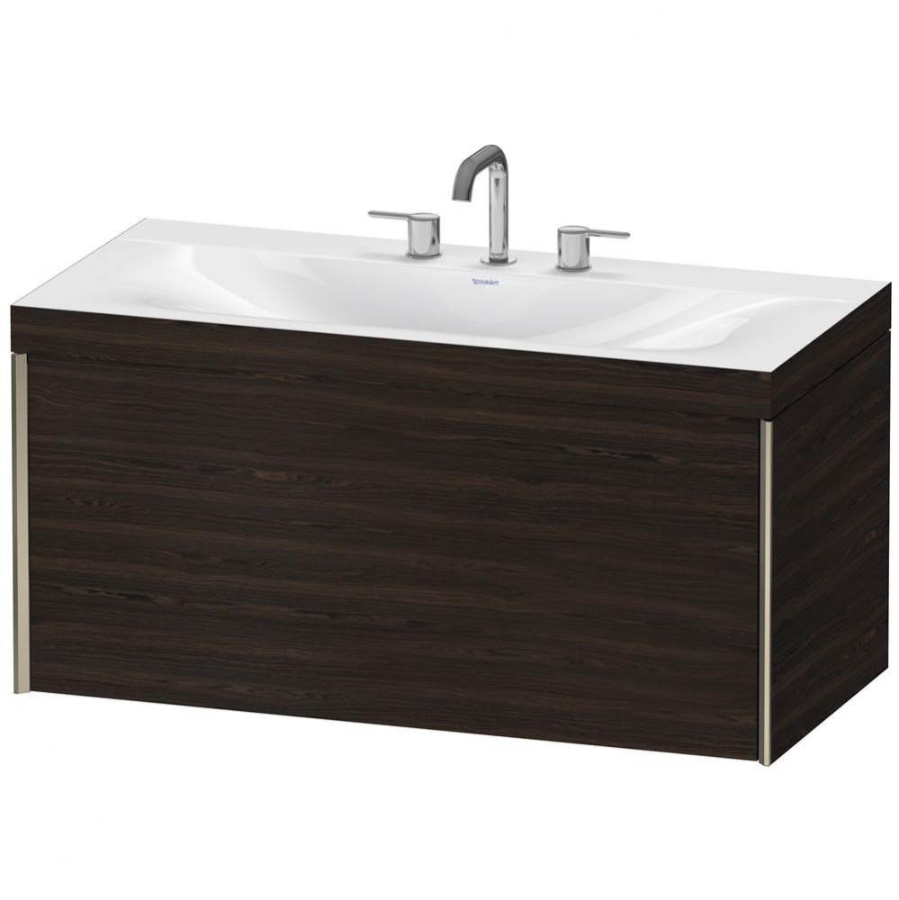 Duravit XViu C-Bonded Wall-Mounted Vanity  Brushed Walnut