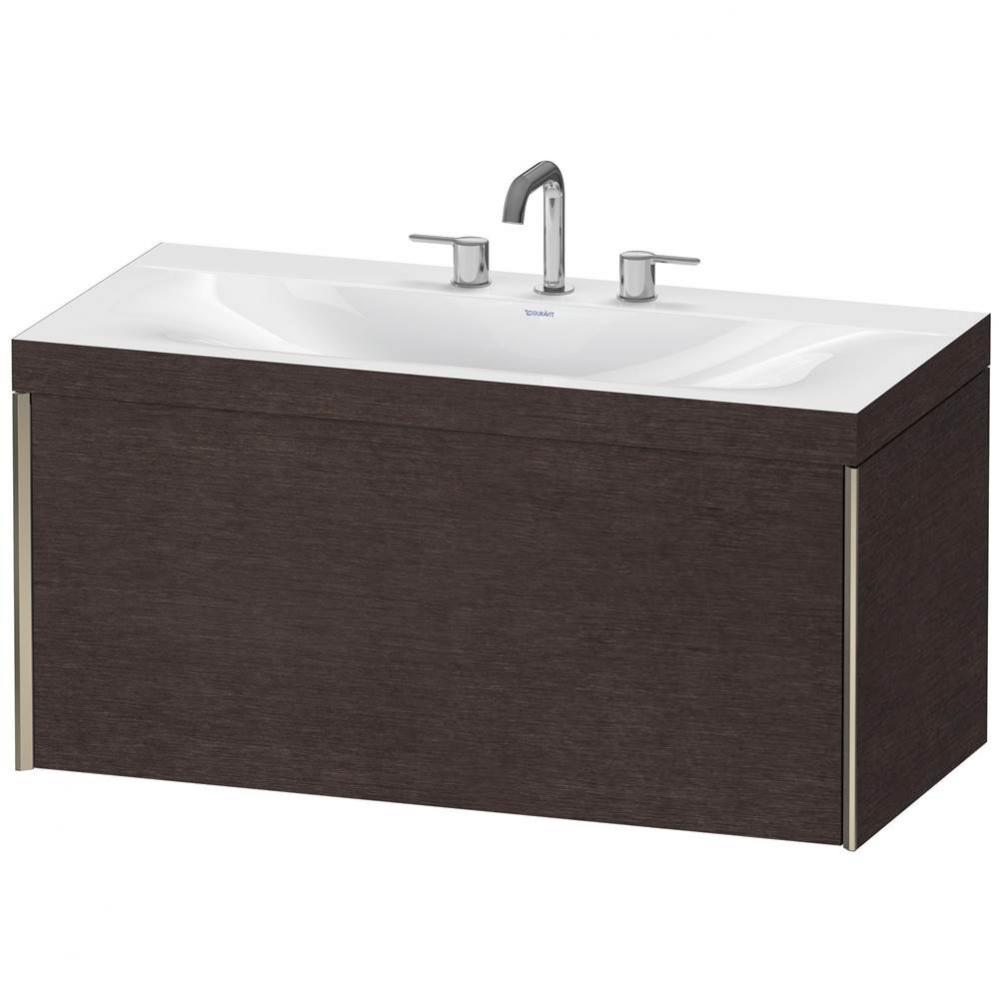 Duravit XViu C-Bonded Wall-Mounted Vanity  Brushed Dark Oak