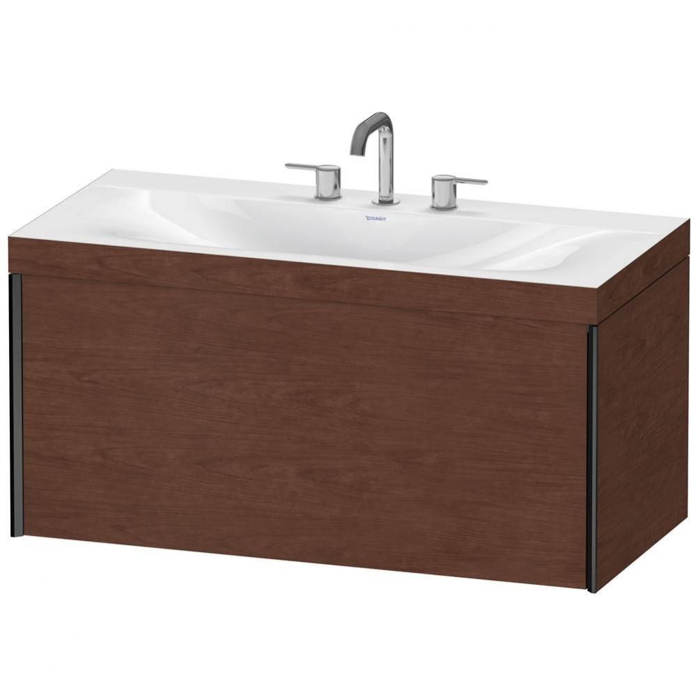 Duravit XViu C-Bonded Wall-Mounted Vanity  American Walnut