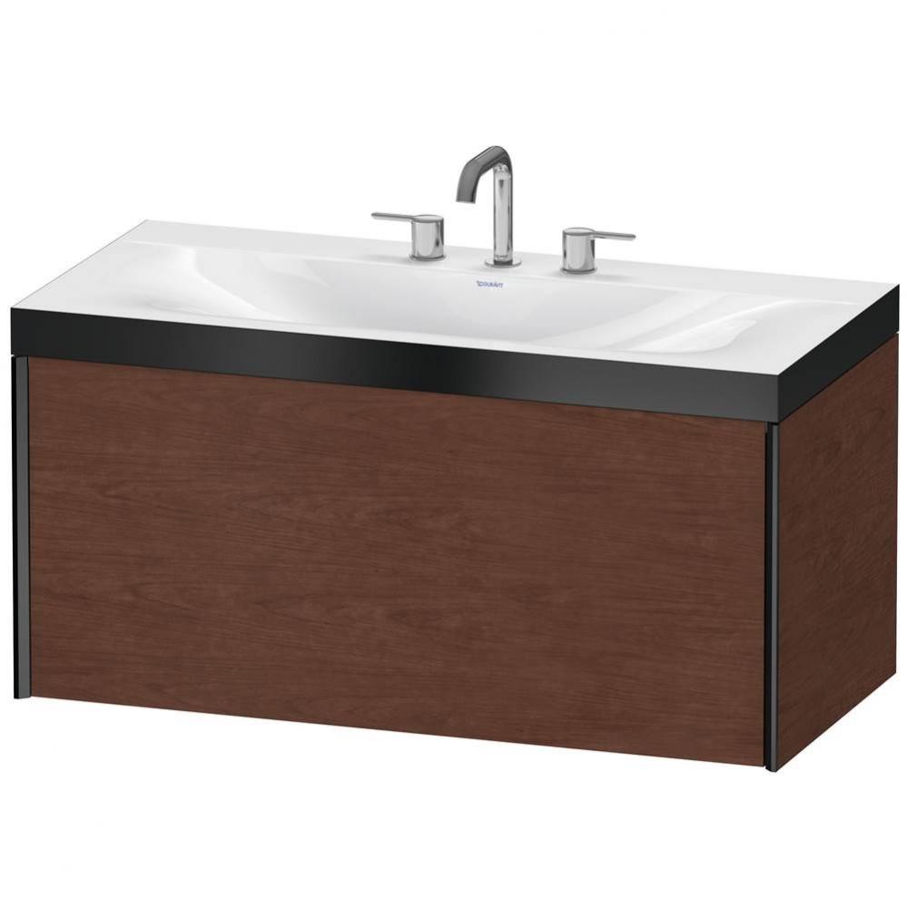 Duravit XViu C-Bonded Wall-Mounted Vanity  American Walnut