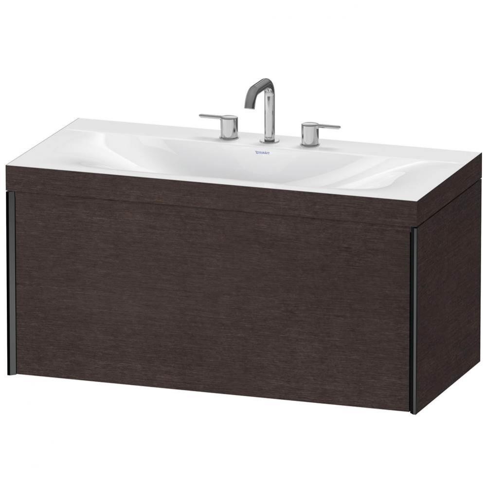 Duravit XViu C-Bonded Wall-Mounted Vanity  Brushed Dark Oak