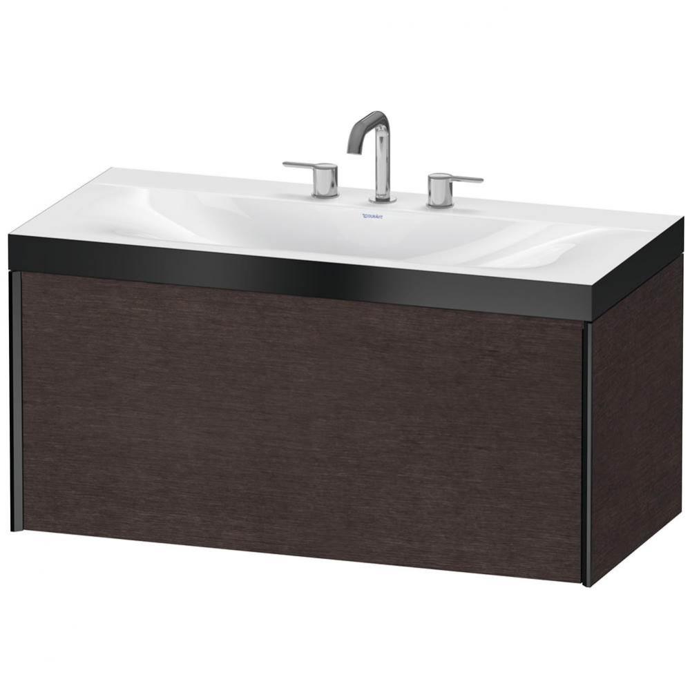 Duravit XViu C-Bonded Wall-Mounted Vanity  Brushed Dark Oak