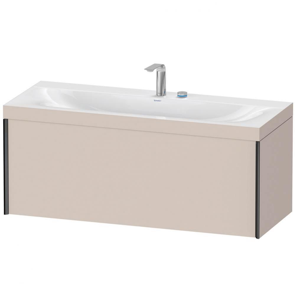 XViu One Drawer C-Bonded Wall-Mount Vanity Kit Taupe