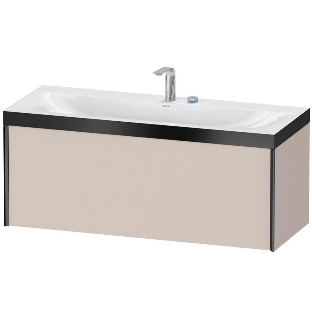 XViu One Drawer C-Bonded Wall-Mount Vanity Kit Taupe