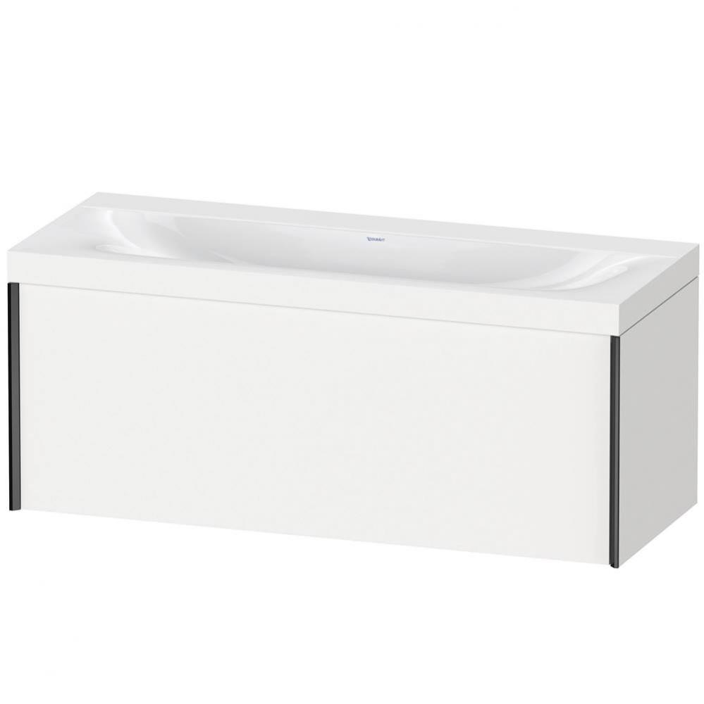 XViu One Drawer C-Bonded Wall-Mount Vanity Kit White