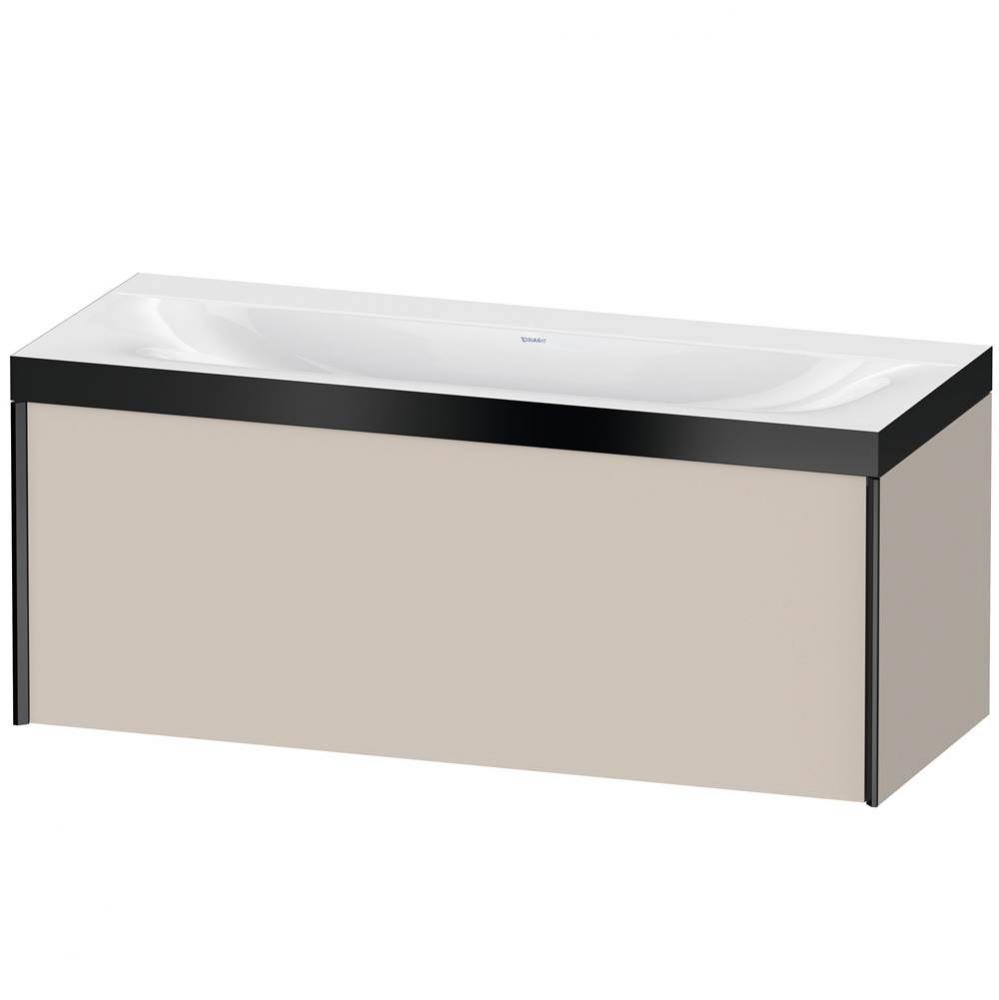 XViu One Drawer C-Bonded Wall-Mount Vanity Kit Taupe