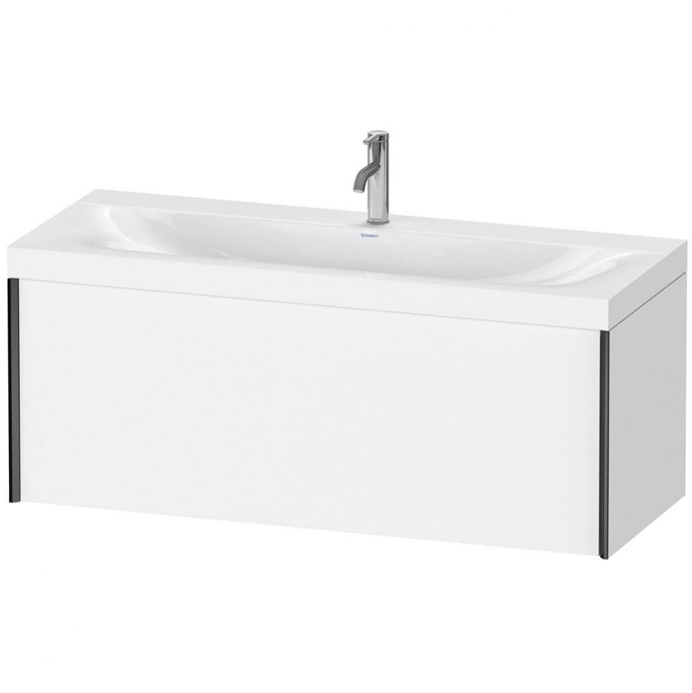 XViu One Drawer C-Bonded Wall-Mount Vanity Kit White